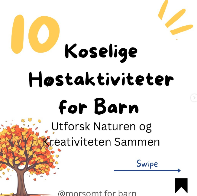 Høstaktiviteter fra @morsomt.for.barn